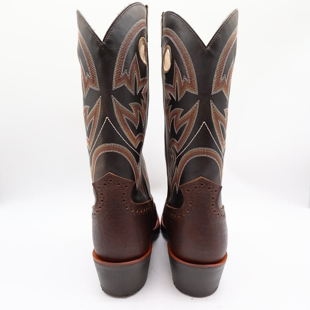 Double-H DH4420 Work Western Mustang Brown Mens 10 D Leather Boots NEW - Picture 11 of 14